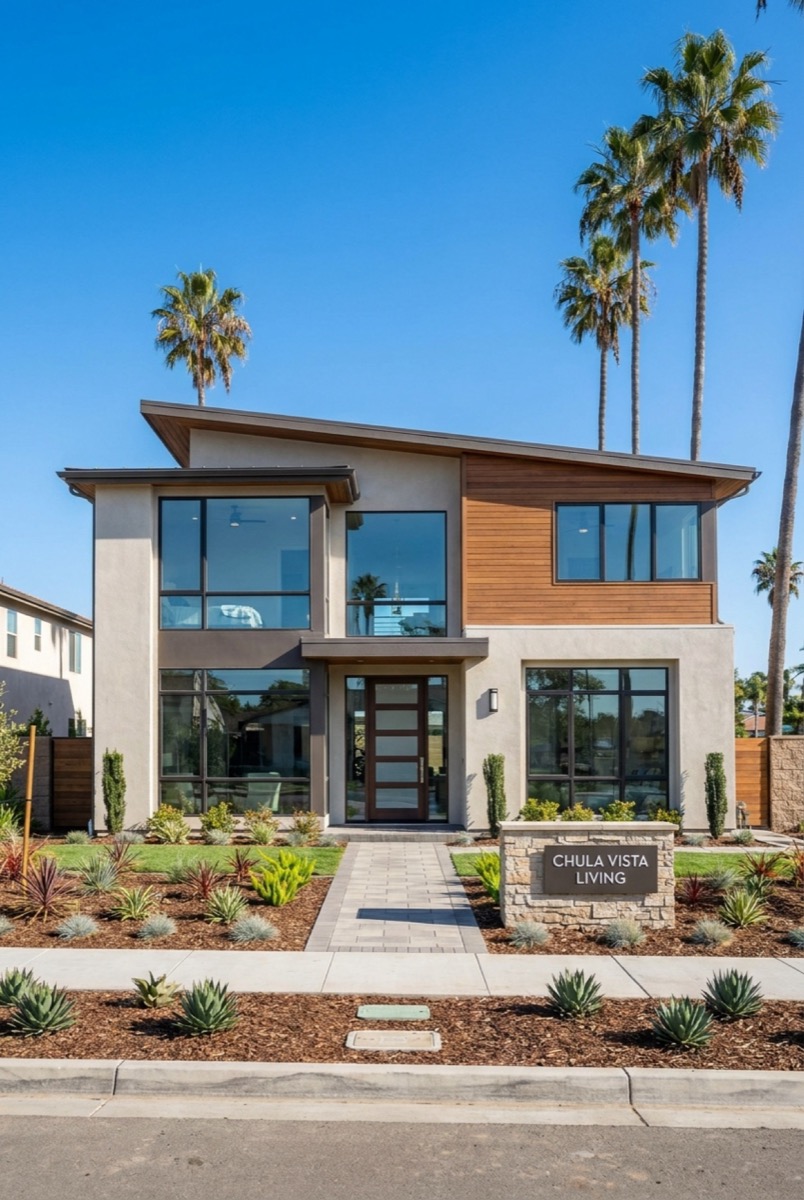 Chula Vista neighborhood showing modern master-planned homes