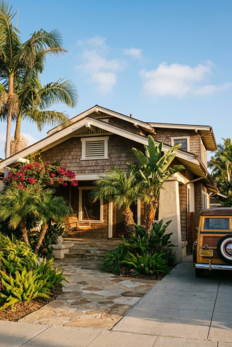 Beautiful coastal view of Encinitas CA