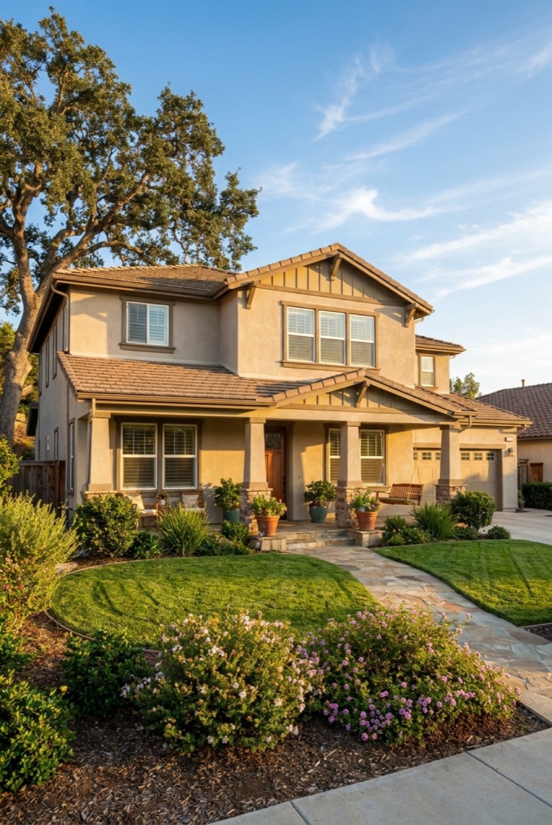 Vista neighborhood and family homes